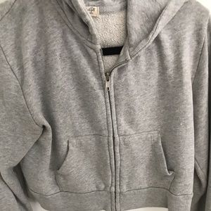 Grey crystal hoodie Brandy Melville